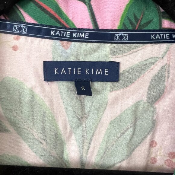 NWOT Katie Kime Sz S Pajama Shirt Top Novelty Print Fruits Lemons Soft Comfy - Picture 2 of 7